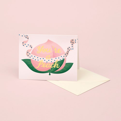 You Are a Peach Card - Etsy