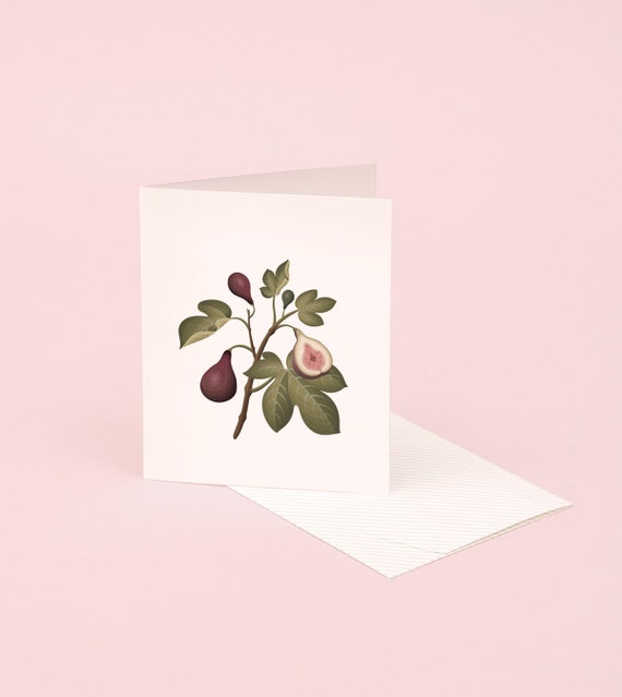 Botanical Scented Card Fig | Etsy