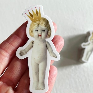 The Adventures of Claudia Die Cut Vinyl Sticker Doll Shaped 3&quot;
