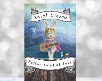 Funny Doll Magnet Adventures of Claudia Patron Saint of Sass