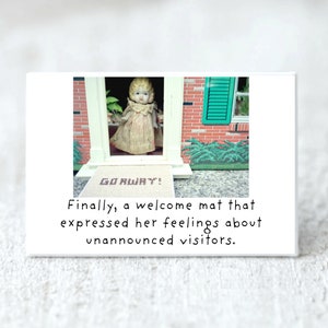 Funny Fridge Decoration Welcome China Claudia Doll Introvert Magnet 1 image 1