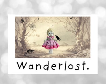 Wanderlost Adventures of Claudia Travelling Doll Magnet