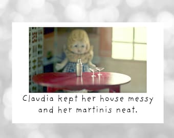 Claudia Kept Her House Messy And Her Martinis Neat Cleaning Magnet Funny Fridge Decoration