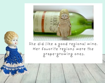 A Good Regional Wine Card Funny Stationary by The Adventures of Claudia (1)
