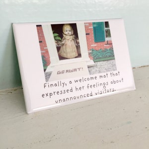 Funny Fridge Decoration Welcome China Claudia Doll Introvert Magnet 1 image 3