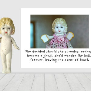 Claudia Doll Funny Card "Ghost Toast" Blank Greeting Card