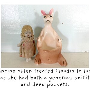 Deep Pockets Bisque Dolly Claudia Doll Kangaroo Friendship Magnet image 2