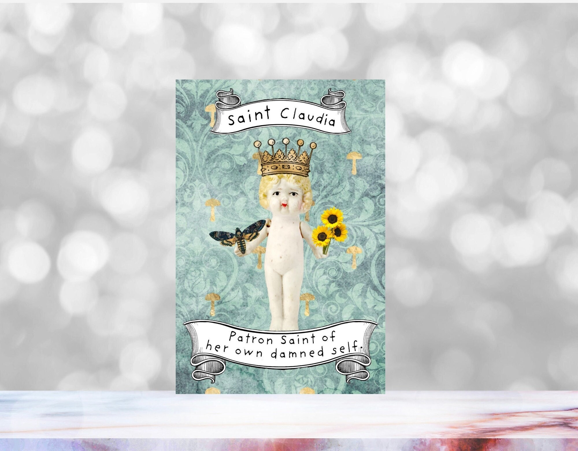 Doll Funny Magnet Adventures of Claudia Patron Saint of Her Own Damned Self