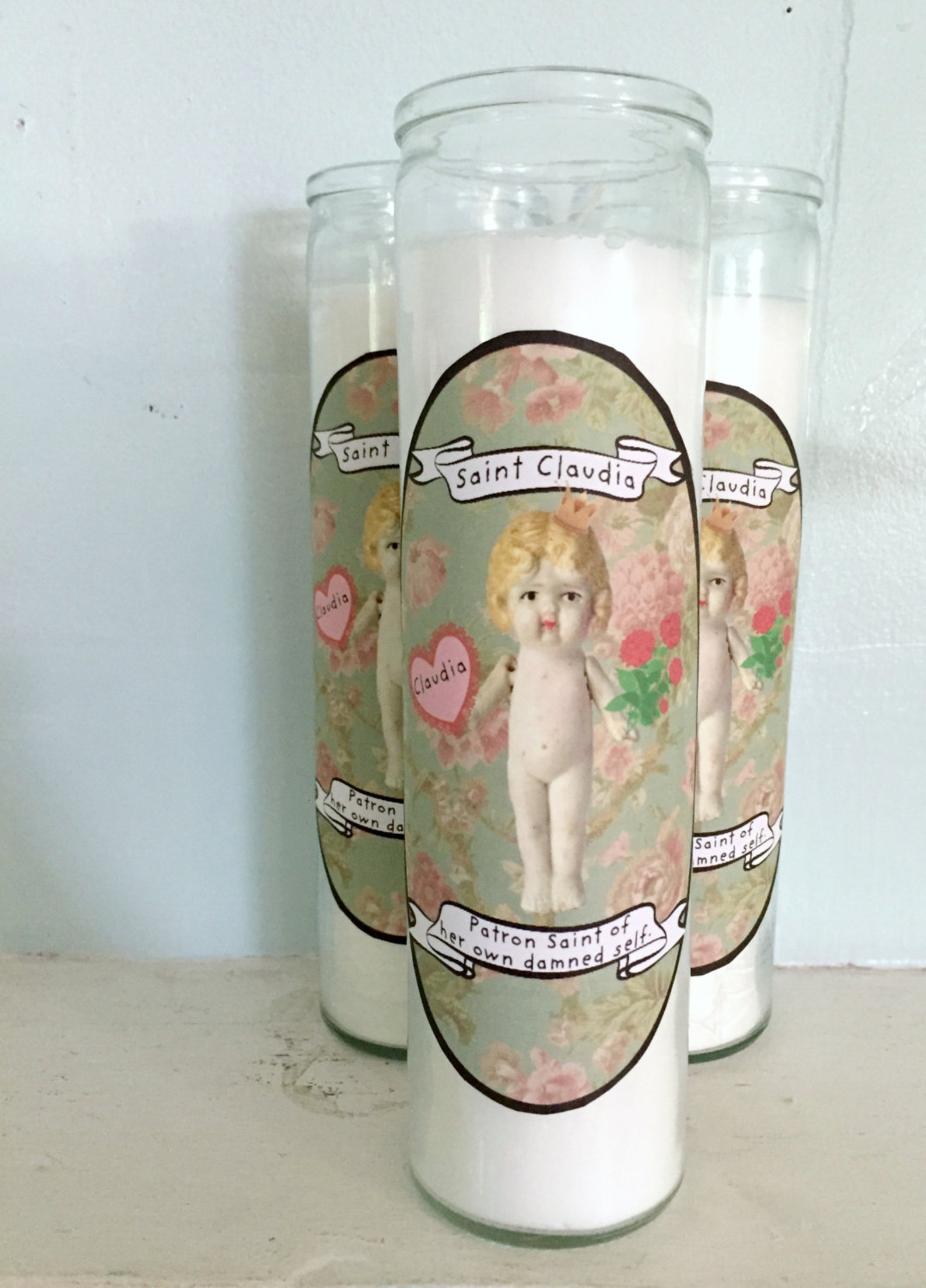 Patron Saint of Her Own Damned Self Candle Claudia Doll Gag - Etsy