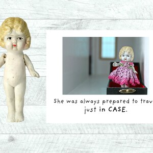 Just In Case Travel Card Traveling Doll Stationary by The Adventures of Claudia