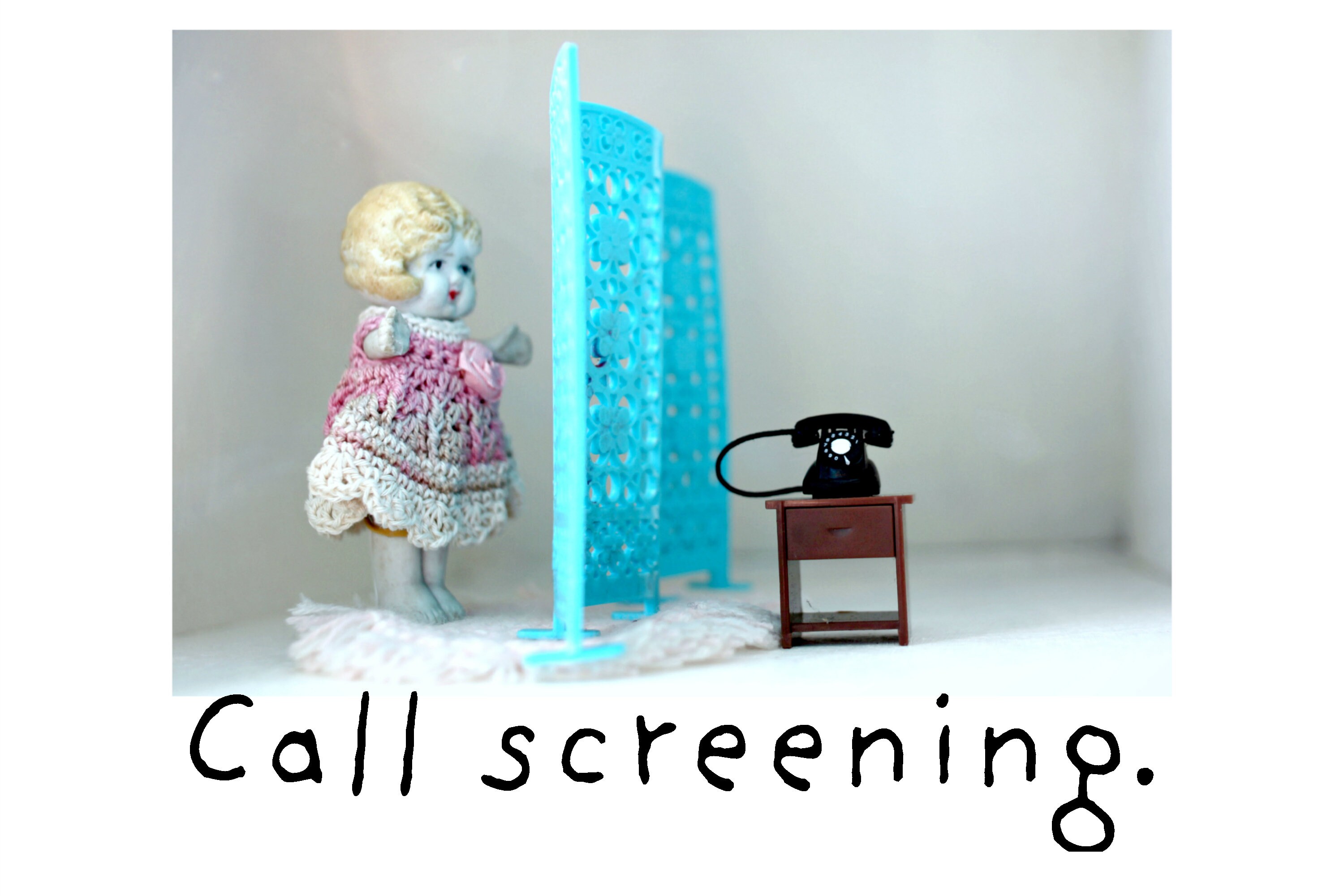 Call Screening Humor Bisque Dolly Claudia Traveling Doll Funny Etsy Uk