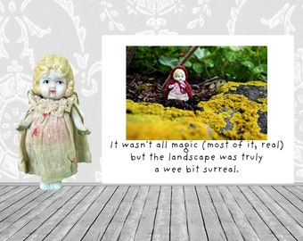 It Wasn't All Magic Doll Art Card Maine Coast Monhegan Island Photo Stationary