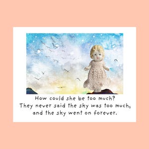 Greeting Card "They Never Said The Sky Was Too Much" Adventures of Claudia
