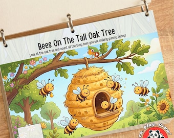 Ant Colony Toddler Busy Book Printable, Preschool Learning Binder, Insects Theme Activity Pages, Homeschool Quiet Time Worksheets for Kids