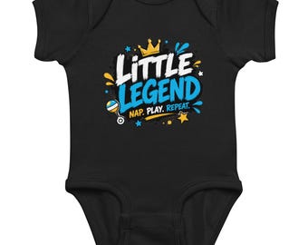 Body TMS pour bébé : une-pièce en coton à motif sieste Little Legend