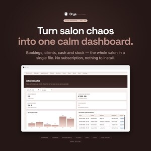 Salon Management Offline App | Bookings, Clients, Cash, Stock Tracker (Offline)