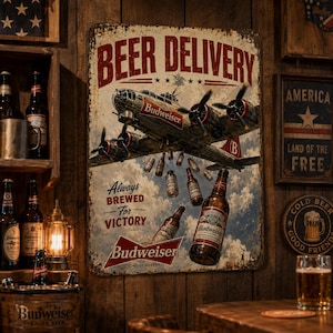 Vintage Budweiser Signs - Etsy