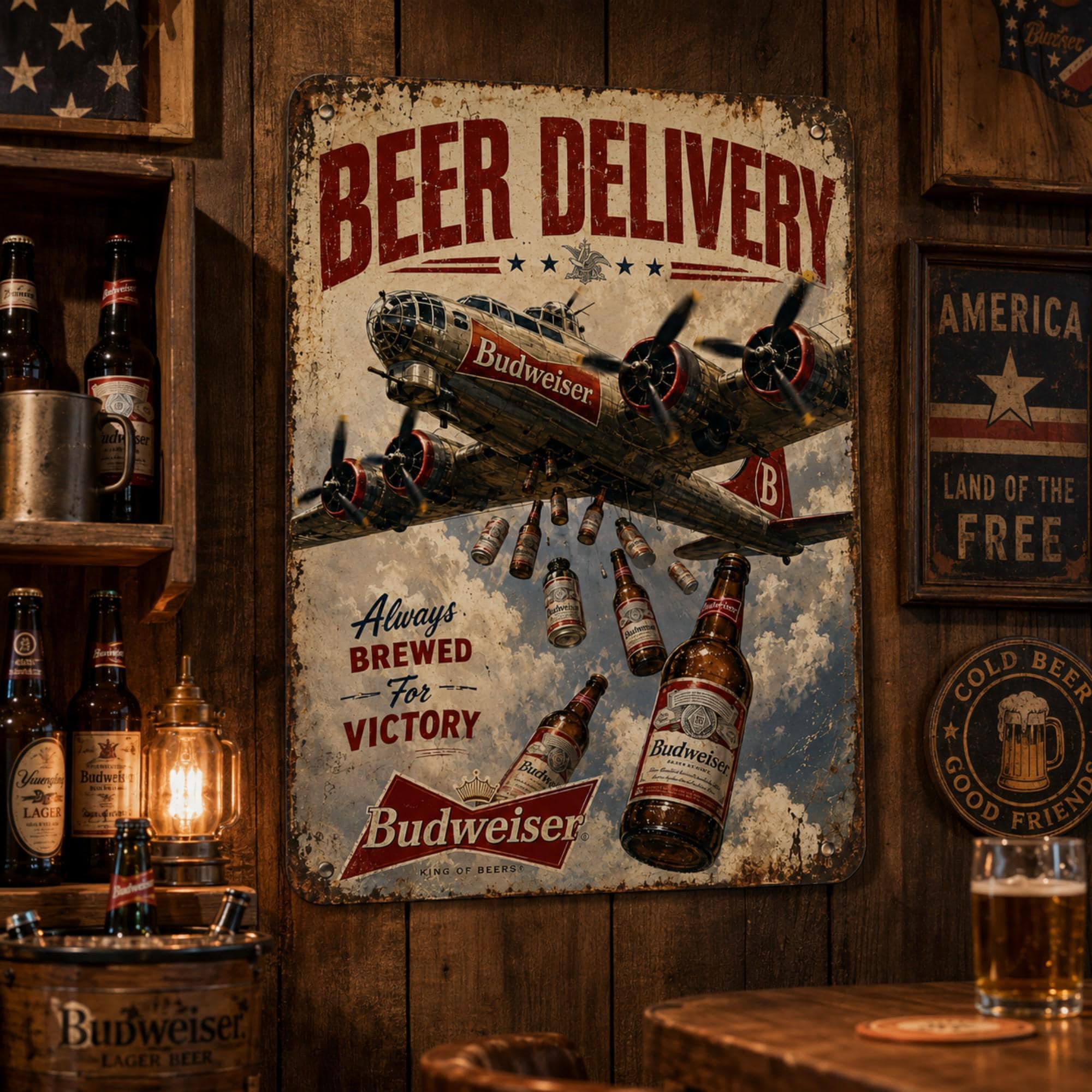 Budweiser Sign - Etsy