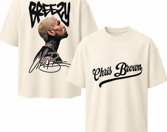 Camiseta Chris Brown Breezy Tour, camiseta retrô Comfort Colors para shows