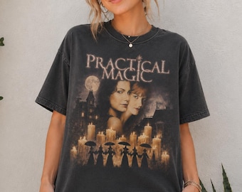 Practical Magic 1998 Shirt, Vintage Witch Movie Tee, Halloween Midnight Margaritas Shirt, Spooky Season Gift, Comfort Colors® Tee