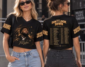 Rod Wave Croptop Jersey, Hip Hop Concert Merch, Rapper Shirt, Rod Wave Merch, Gift Shirt, Custom Name and Number
