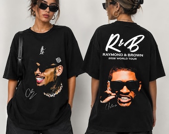 R&B Raymond and Brown 2026 World Tour Concert Tee, Retro Graphic Shirt