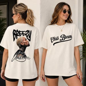 Chris Brown Breezy Tour Shirt, Comfort Colors Retro Concert Tee image 2
