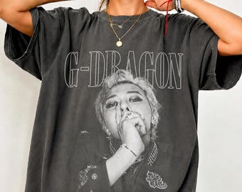 Potrait G Dragon Kpop Shirt, GD Graphic Tee, Kpop Idol Streetwear Shirt, Korean Pop Fan Merch, Kpop Concert Outfit Tee