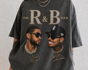R&B Tour Graphic Tee, 90s Retro Concert Shirt, Comfort Colors Apparel