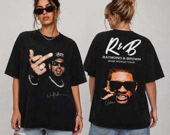 R&B Tour Tee, Raymond and Brown Concert Shirt, Usher Inspired Unisex Apparel
