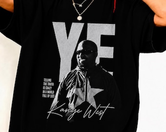 Vintage 90s Kanye West Shirt, YE Concert Tee, Kanye West Shirt, Kanye West Rapper Shirt, Unisex Heavy Fashion Tees, Comfort Colors® Tee