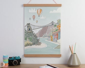 Clifton Suspension Bridge, Bristol Illustration - Bridge of Love