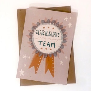Top Teacher Card Personalise me Add Your Own Words on Recycled Fleck Card with Kraft Envelope image 5