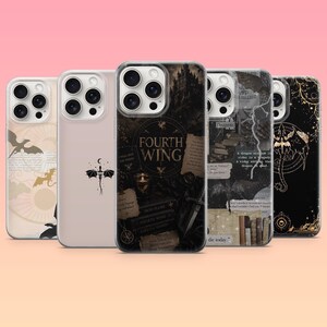 Fourth Wing Phone Case Dragon Riders Fantasy Cover for iPhone 17Pro, 16, 15, 14, Samsung S26, S25, S24, S23Fe, A16, A26, A56, Pixel 10, 9Pro