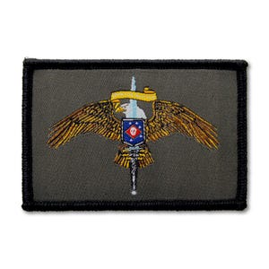 MARSOC-Abzeichen, farbiger, gewebter Aufnäher mit Klettverschluss