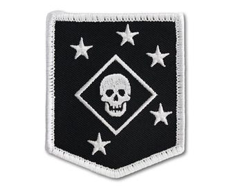 MARSOC Raider Skull Embroidered Patch on Twill with Velcro Back