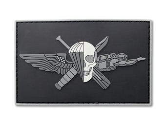 MARSOC Recon Jack PVC Patch (Grey & Black)