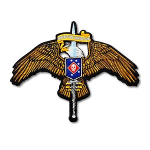 MARSOC-badgepatch met klittenbandsluiting aan de achterkant.