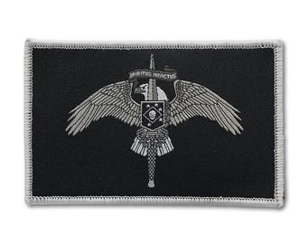 MARSOC Badge Gray Woven Patch with Velcro Back