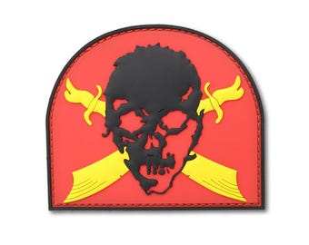 Carlson raiders patch - PVC - Black/Red/Gold