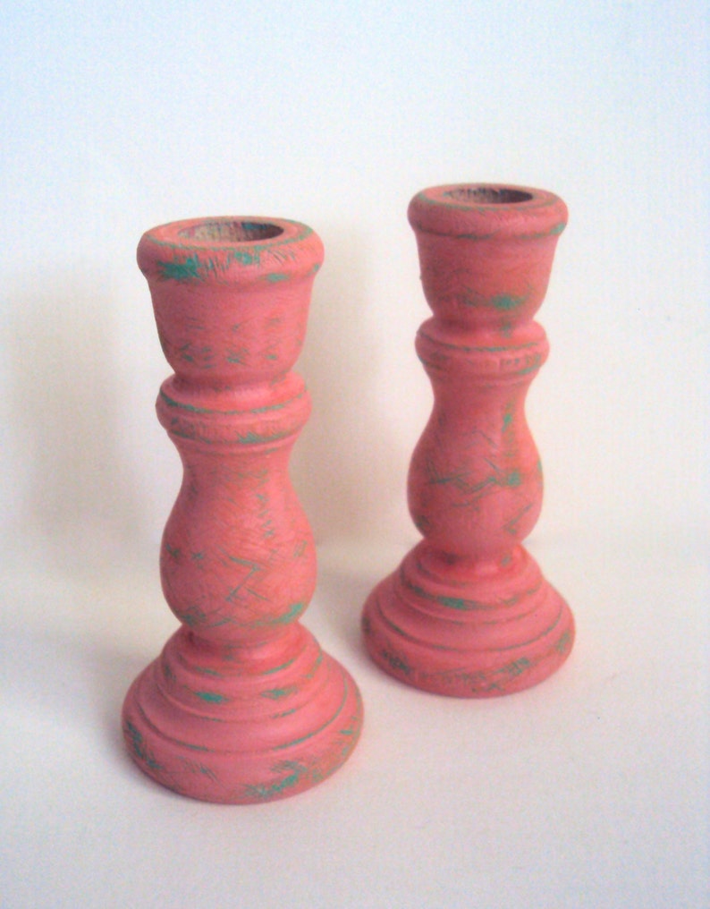Little Shabby Candlesticks Miniature Valentine's Day Etsy