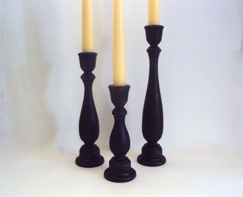 Set of Three Gothic Candle Holders Spooky Halloween Decor Etsy UK