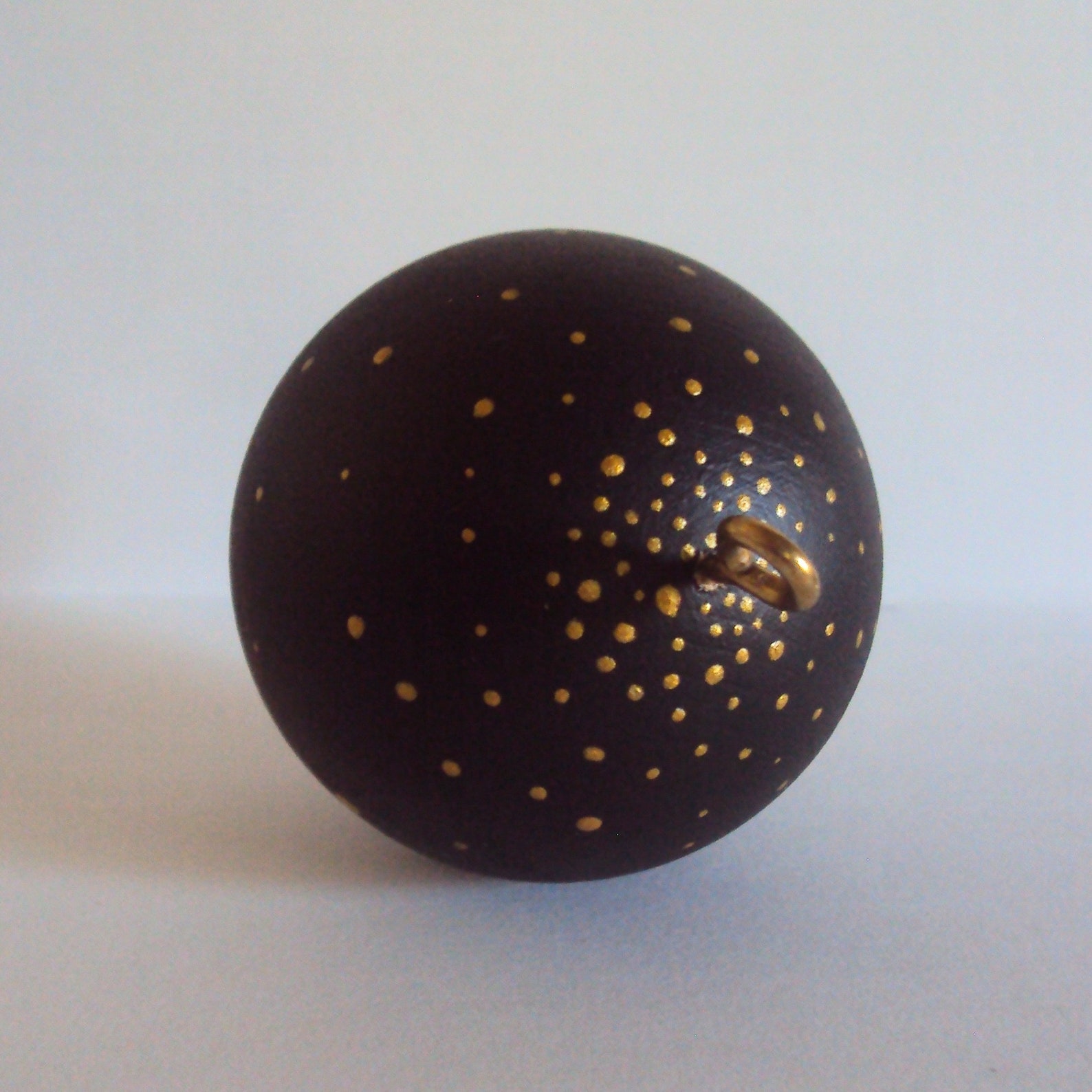 Set of 3 Modern Black White Gold Ball Christmas Ornaments Etsy