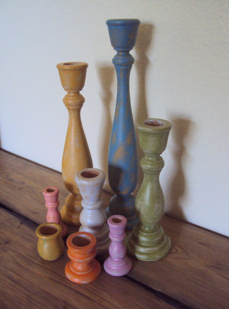 8 Piece Hippie Candle Holder Set Gypsy Bedroom Decor Etsy