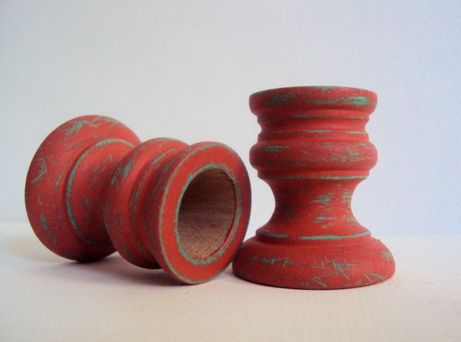 Distressed Boho Candle Holders Eclectic Bohemian Decor Etsy