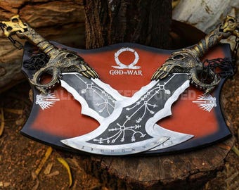 God of War Kratos Twin Metal Props - Blade of Chaos Cosplay Replica - GOW Spartan Decor - Jubileumcadeau voor hem, verjaardagscadeau voor echtgenoot