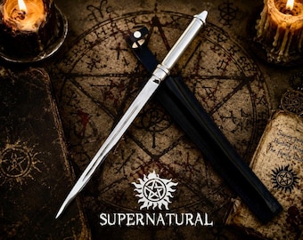 Replica van het engelenzwaard uit Supernatural – Handgemaakt rekwisiet van roestvrij staal (53 cm)