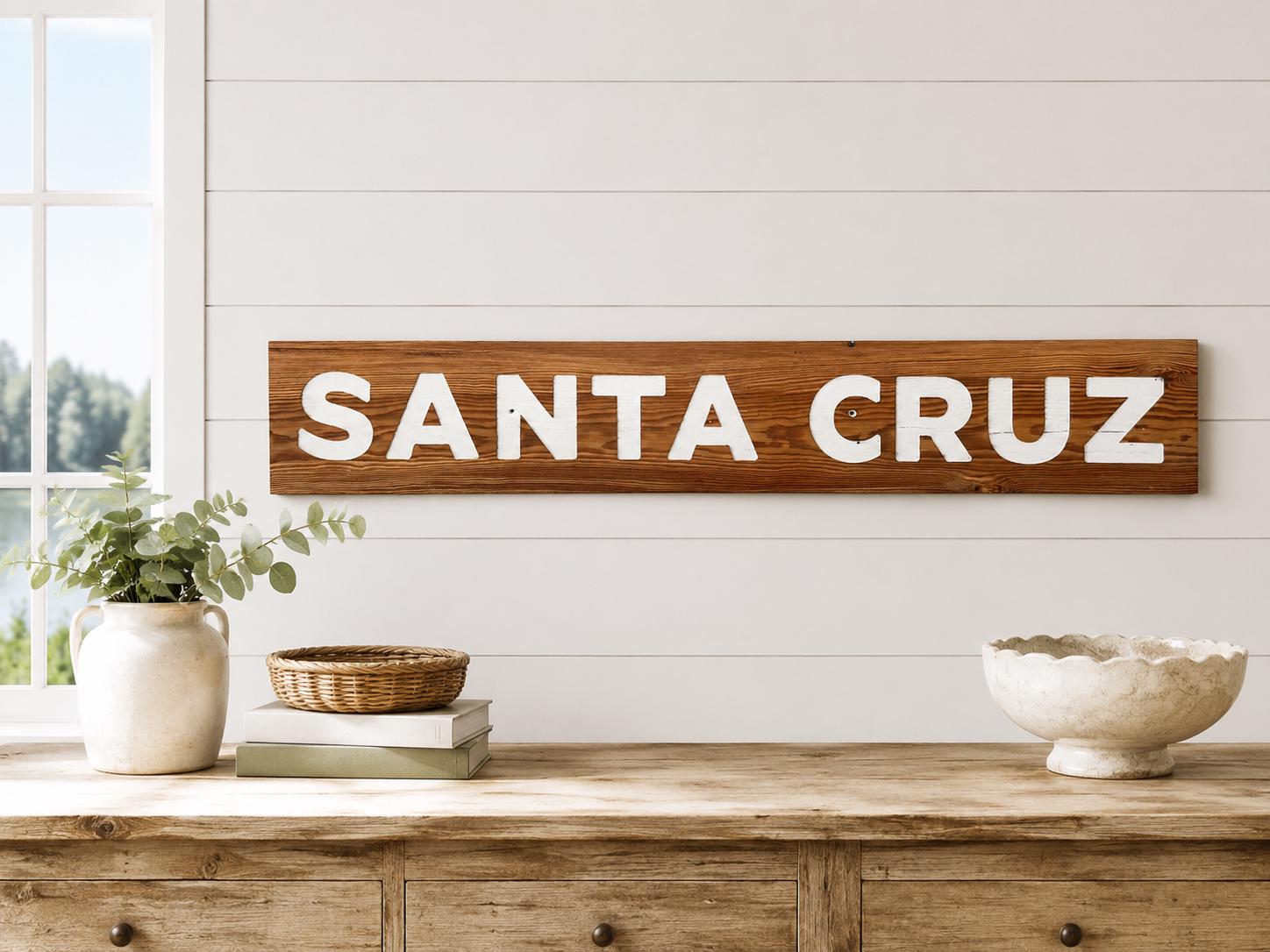 Santa Cruz Sign - Etsy