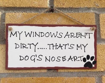 Funny Sign-Handmade-Dogs-Humorous-Quote-Plaque-Wooden-Wall Hanging