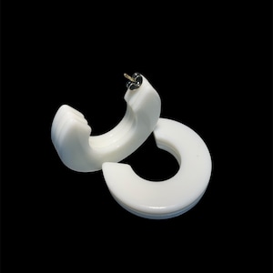 925er Silber-Creolen „Citondo“ mit Ohrsteckern | Adreani Vintage Schmuck